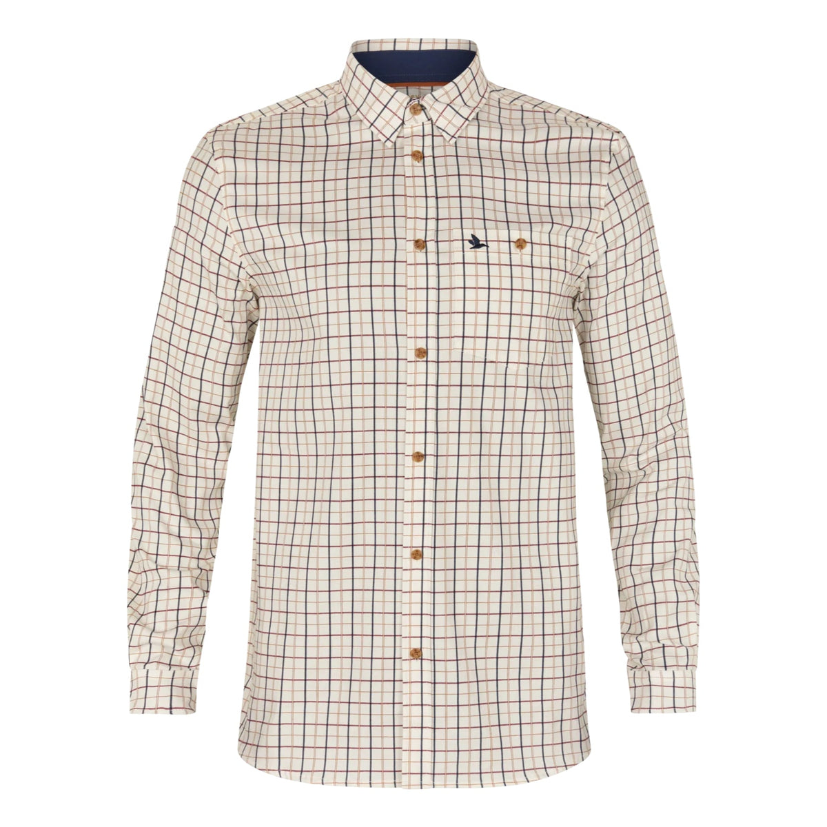 Seeland - Oxford Shooting Skjorte // Classic Blue/Merlot Check fra Seeland - billede nr. 1 hos GrejFreak.dk