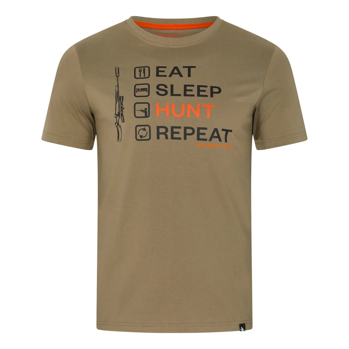 Seeland - Crosslist T-shirt // Covert Green fra Seeland - billede nr. 1 hos GrejFreak.dk