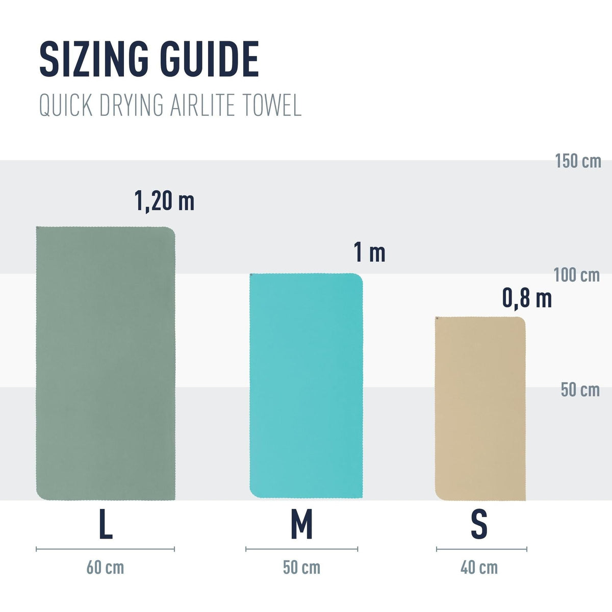 Sea to Summit - Airlite Håndklæde Large // Beluga fra Sea to Summit - billede nr. 6 hos GrejFreak.dk