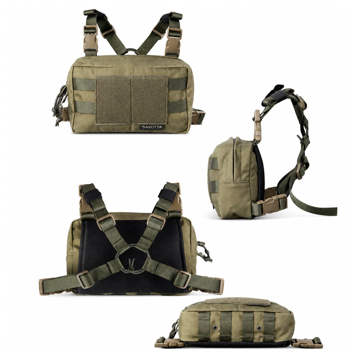 Savotta - Rintamus Chest Pack // Brun fra Savotta - billede nr. 2 hos GrejFreak.dk