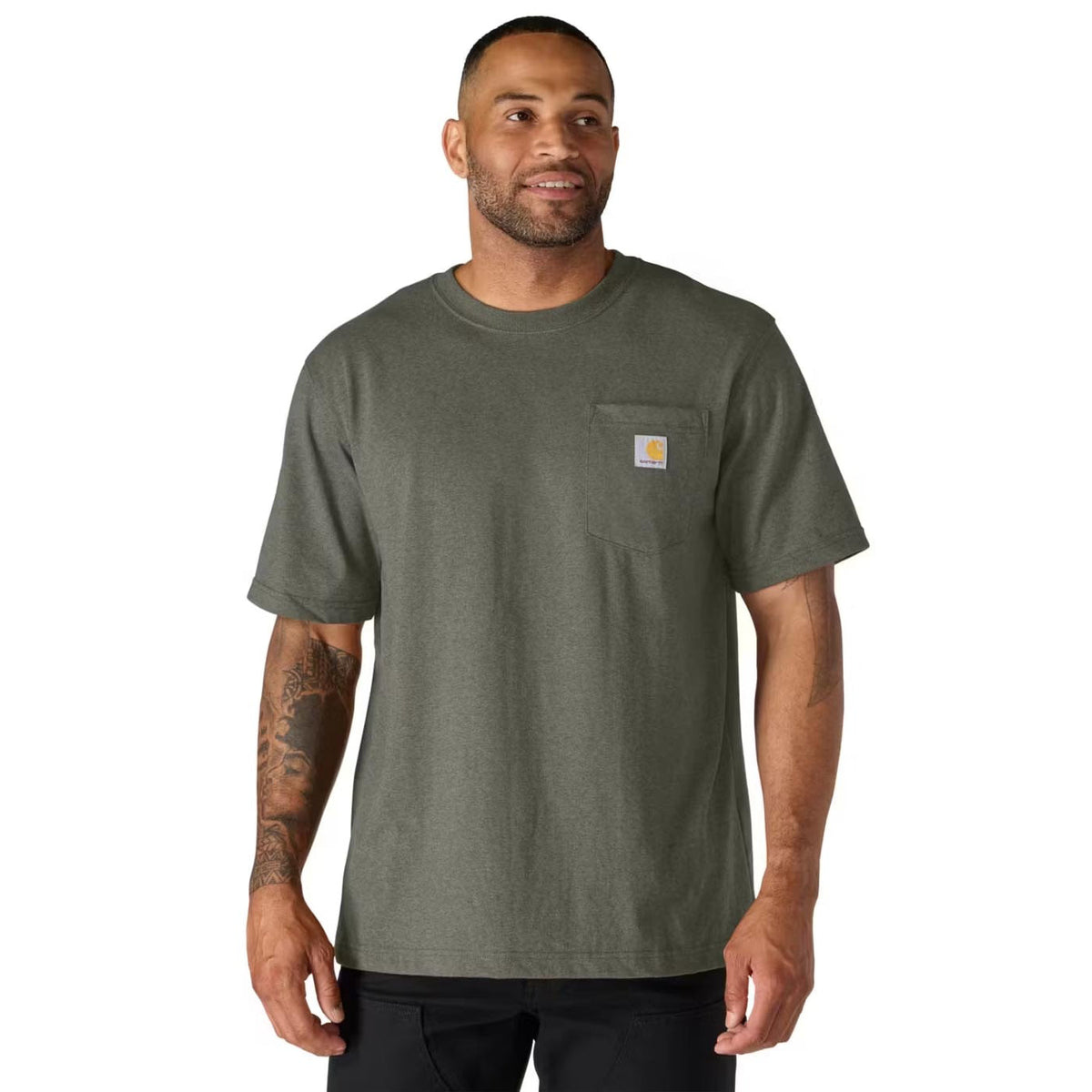 Carhartt - Dearborn Relaxed Pocket T-Shirt // Dusty Olive-2-XtraGrej