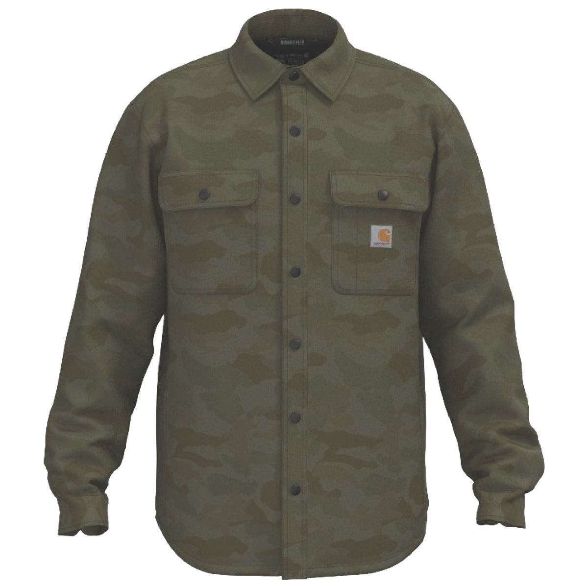 Carhartt - Canvas Fleece Foret Skjortejakke // Army Green Camo-1-XtraGrej
