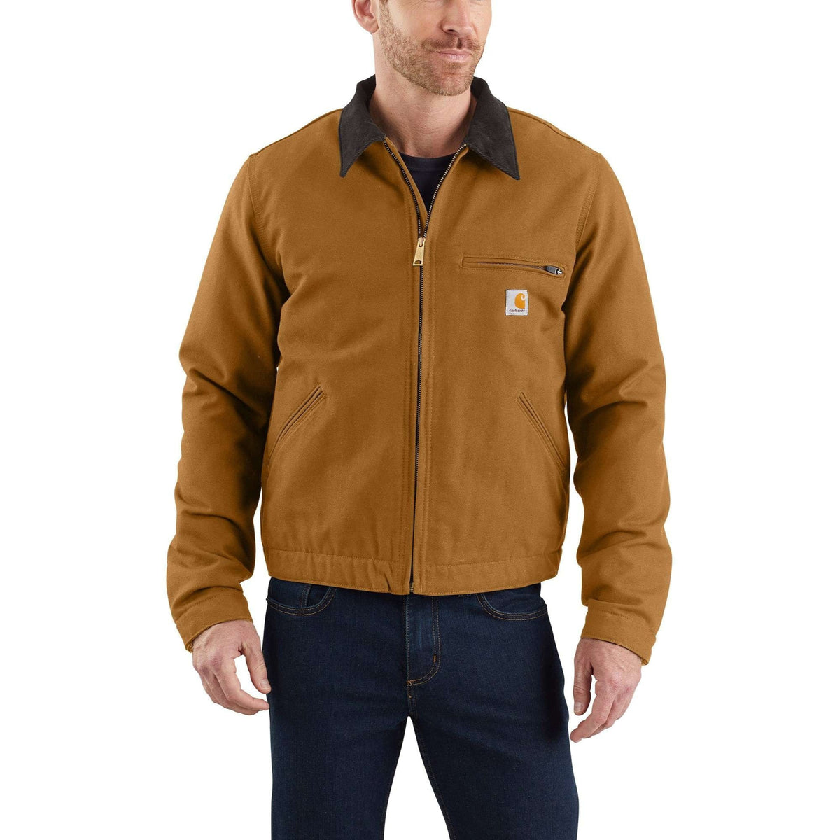 Carhartt - Duck Detroit Jakke // Brun fra Carhartt - billede nr. 3 hos GrejFreak.dk