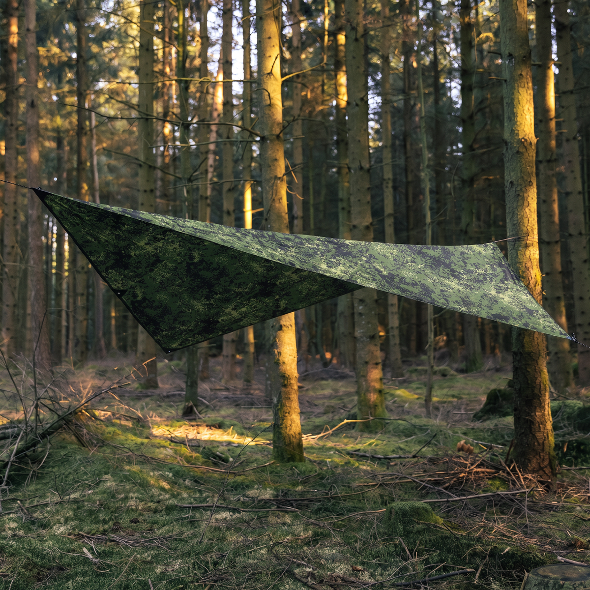 K-Force Tactical - Vandtæt Teltflage Tarp (3x3m) // M/84 Legacy-2-XtraGrej