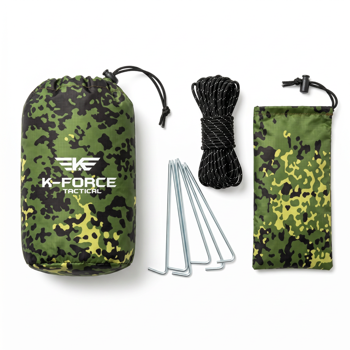 K-Force Tactical - Vandtæt Teltflage Tarp (3x3m) // M/84 Legacy-3-XtraGrej
