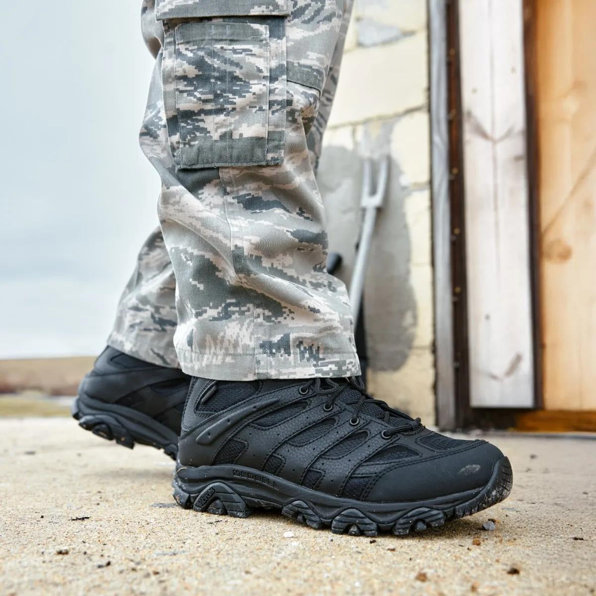 Merrell - Moab 3 Mid Tactical WP Unisex Vandrestøvler // Sort fra Merrell - billede nr. 7 hos GrejFreak.dk