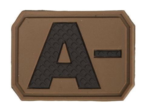 Mil-Tec Blodgrupp A- VelcroPatch