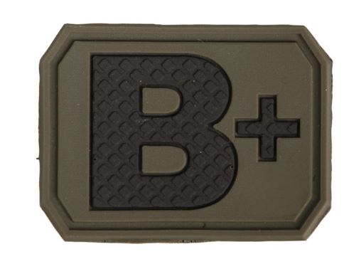 Mil-Tec Blodgrupp B+ VelcroPatch