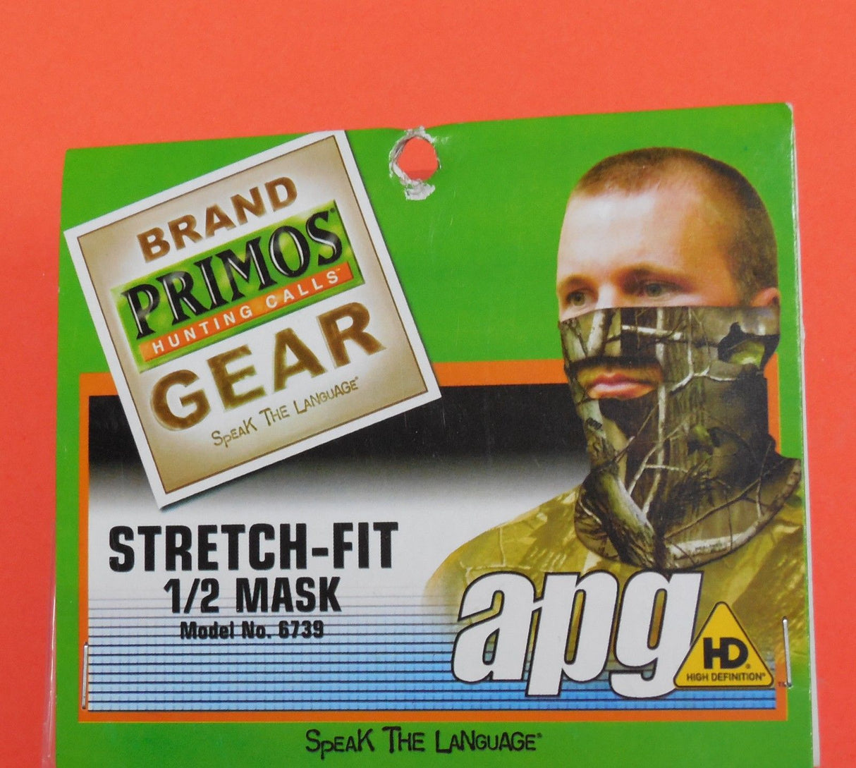 Primos Stretch-Fit ansiktsmask - 1/2 mask - Realtree® APG HD