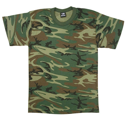 Smart t-shirt Camo woodland för barn