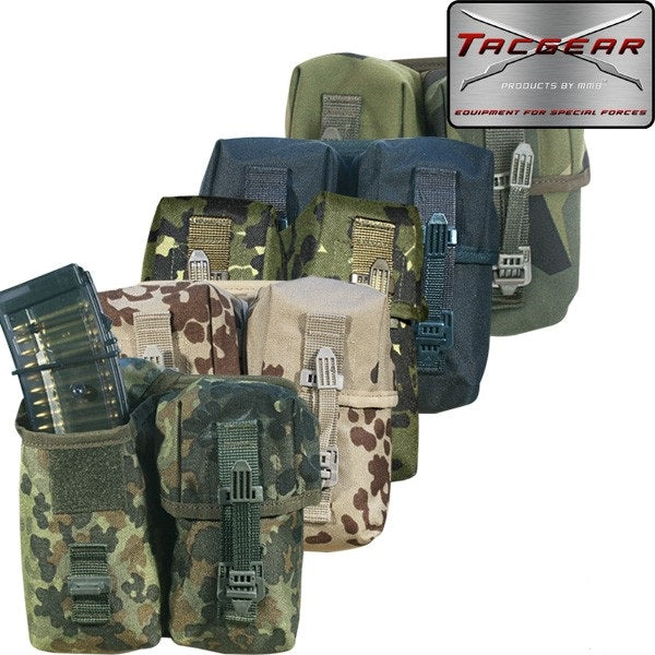Tacgear G36 magasintaske dobbelt - Sort