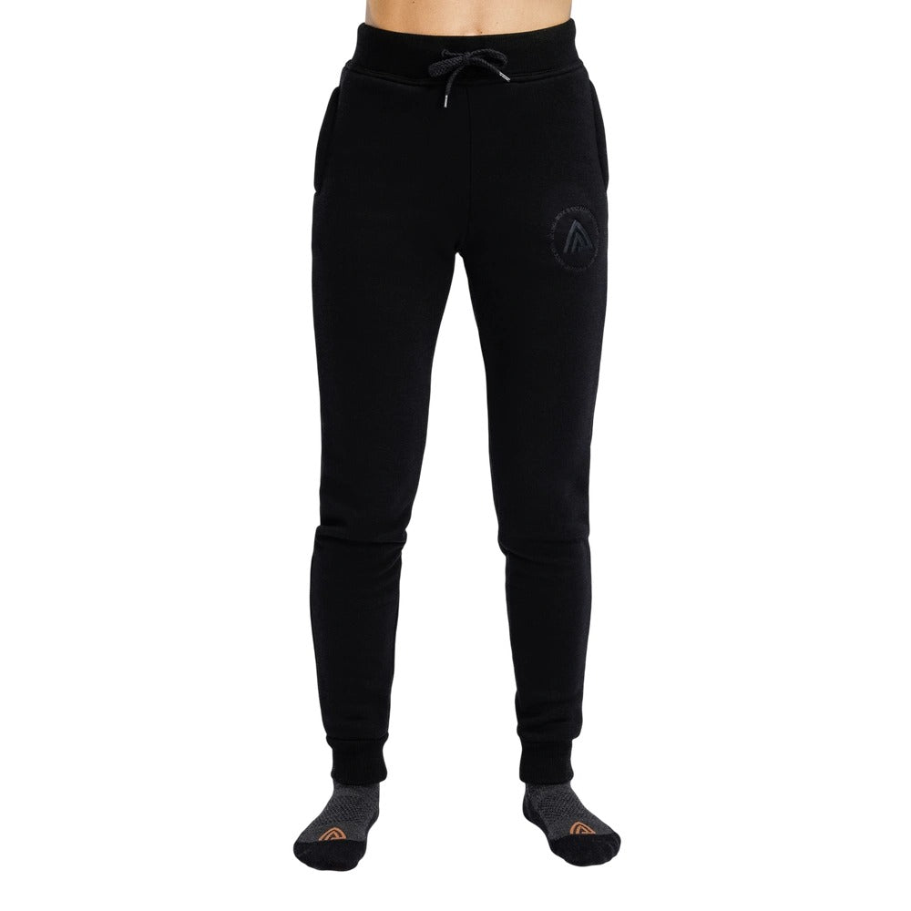 Aclima - FleeceWool Dame Joggingbukser // Jet Black-1-XtraGrej