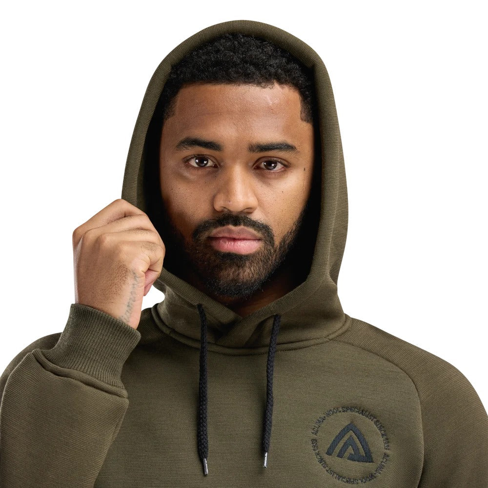 Aclima - FleeceWool Herre Hoodie // Tarmac-3-XtraGrej