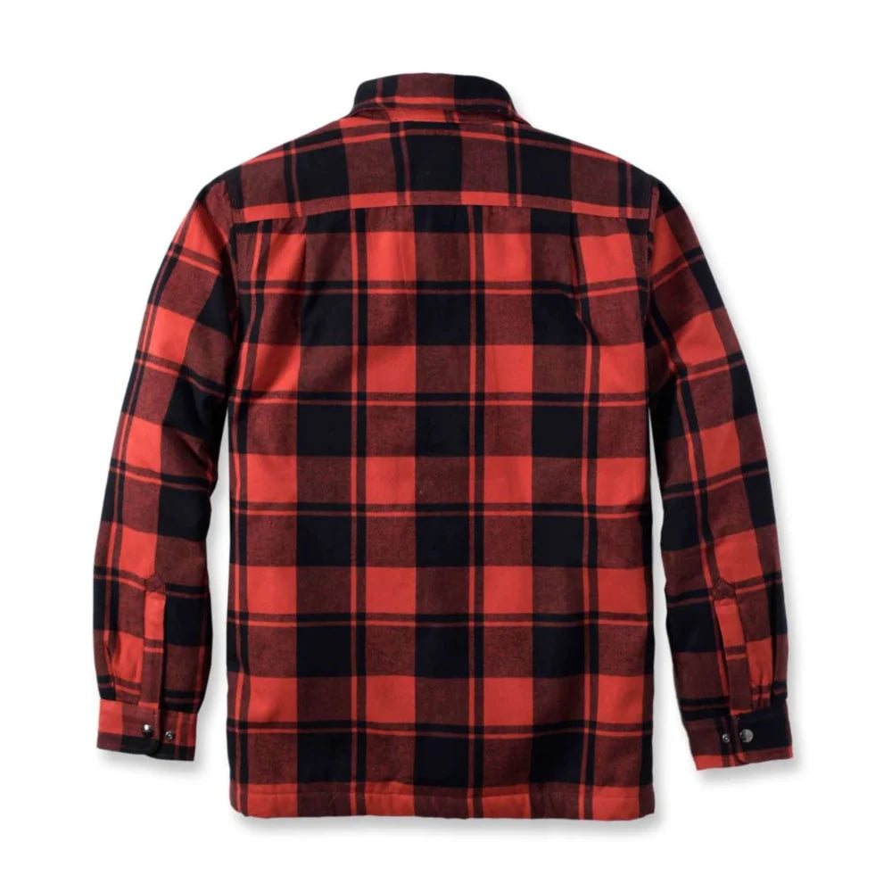 Carhartt - Flannel Sherpa-Lined Skjorte // Rød Okker-3-XtraGrej