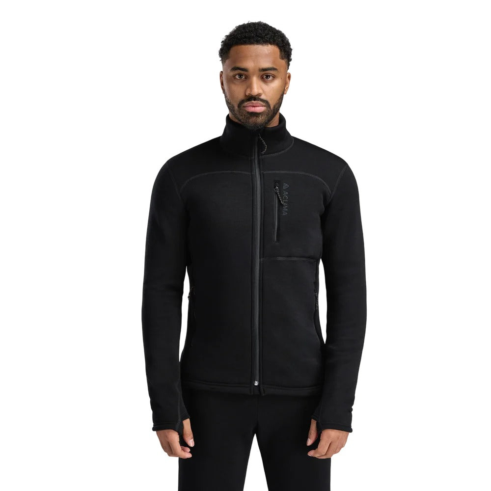 Aclima - FleeceWool Herre Jakke // Jet Black