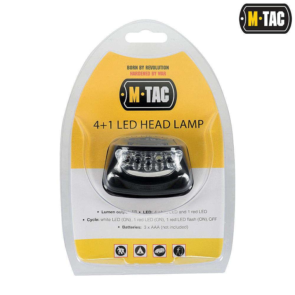 M-Tac headlamp 4+1 LED