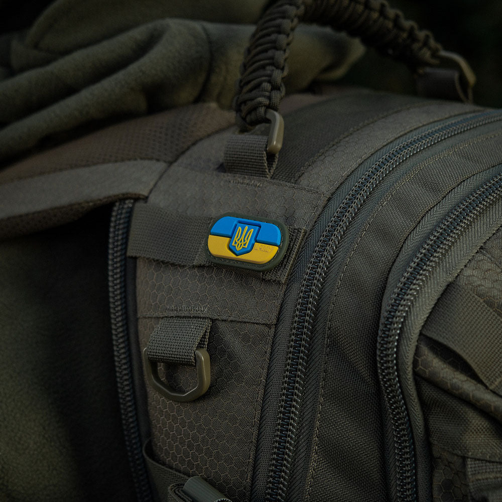 M-Tac MOLLE-patch ukrainsk flagga med vapensköld PVC