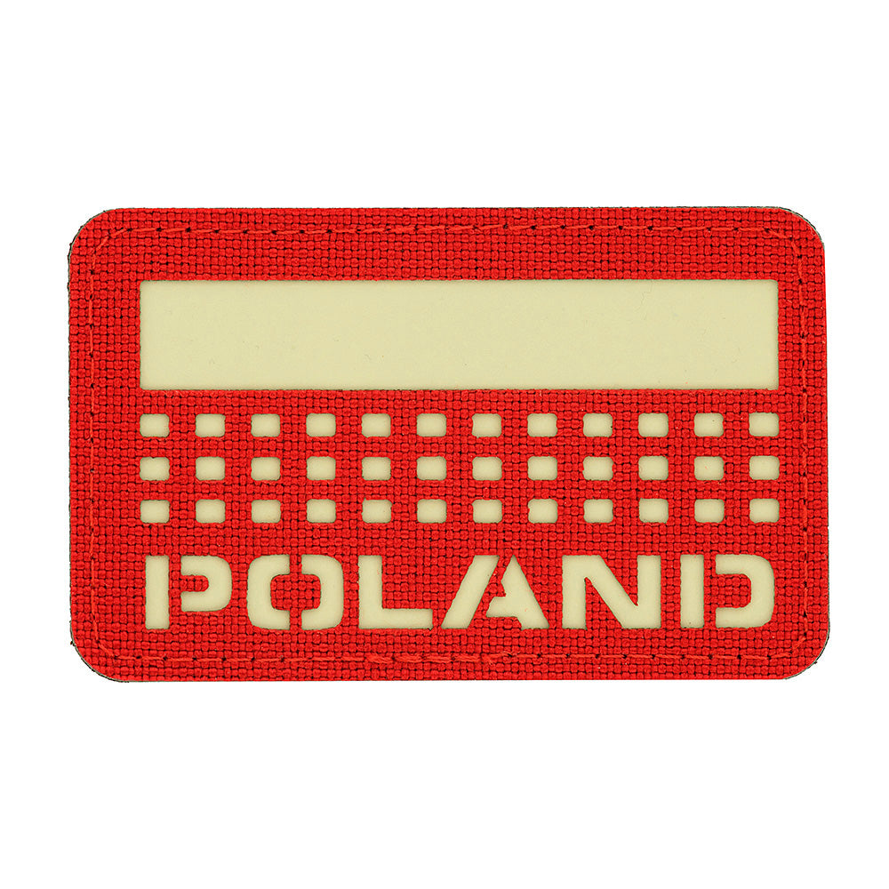 M-Tac patch Poland (med flagga) 50x80 Laser Cut