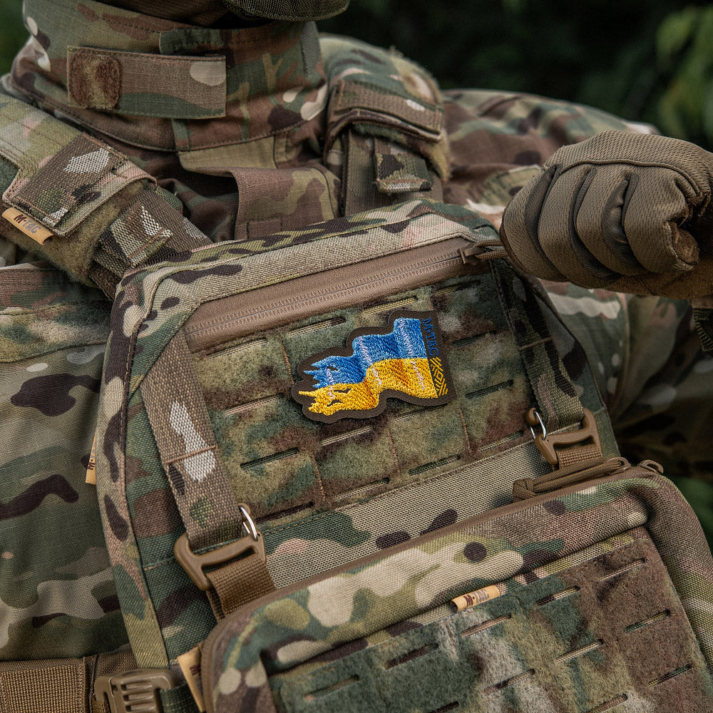 M-Tac Patch Ukrainas stridsflagga (broderi)