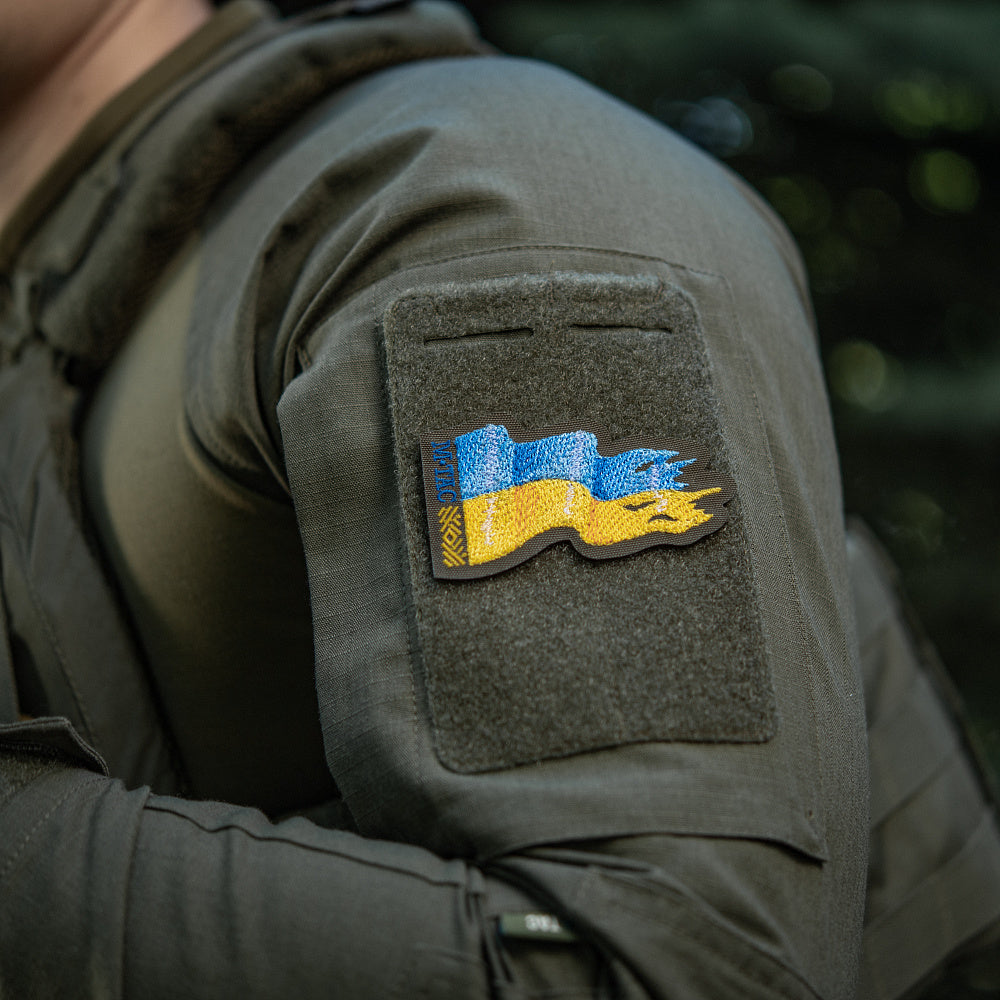 M-Tac Patch Ukrainas stridsflagga (broderi)