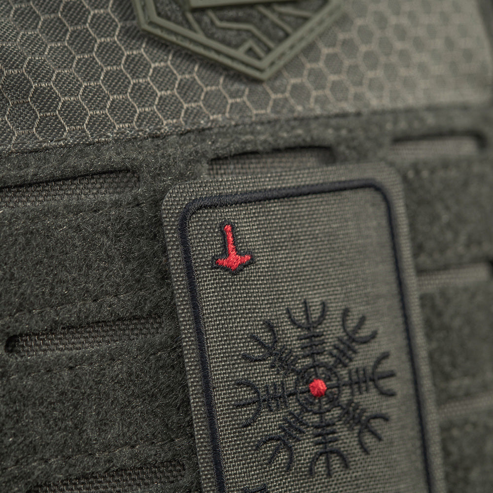 M-Tac patch karta Hjälm av skräck (brodyr)