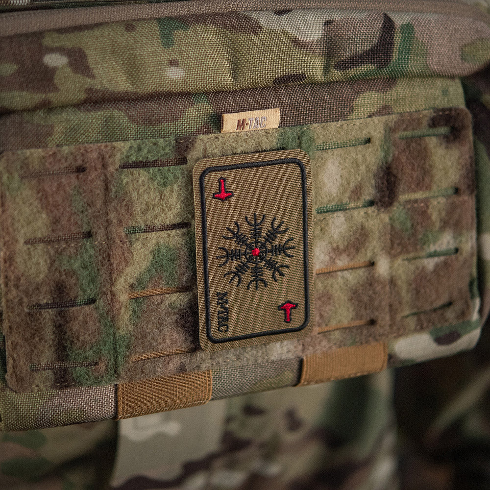 M-Tac patch karta Hjälm av skräck (brodyr)