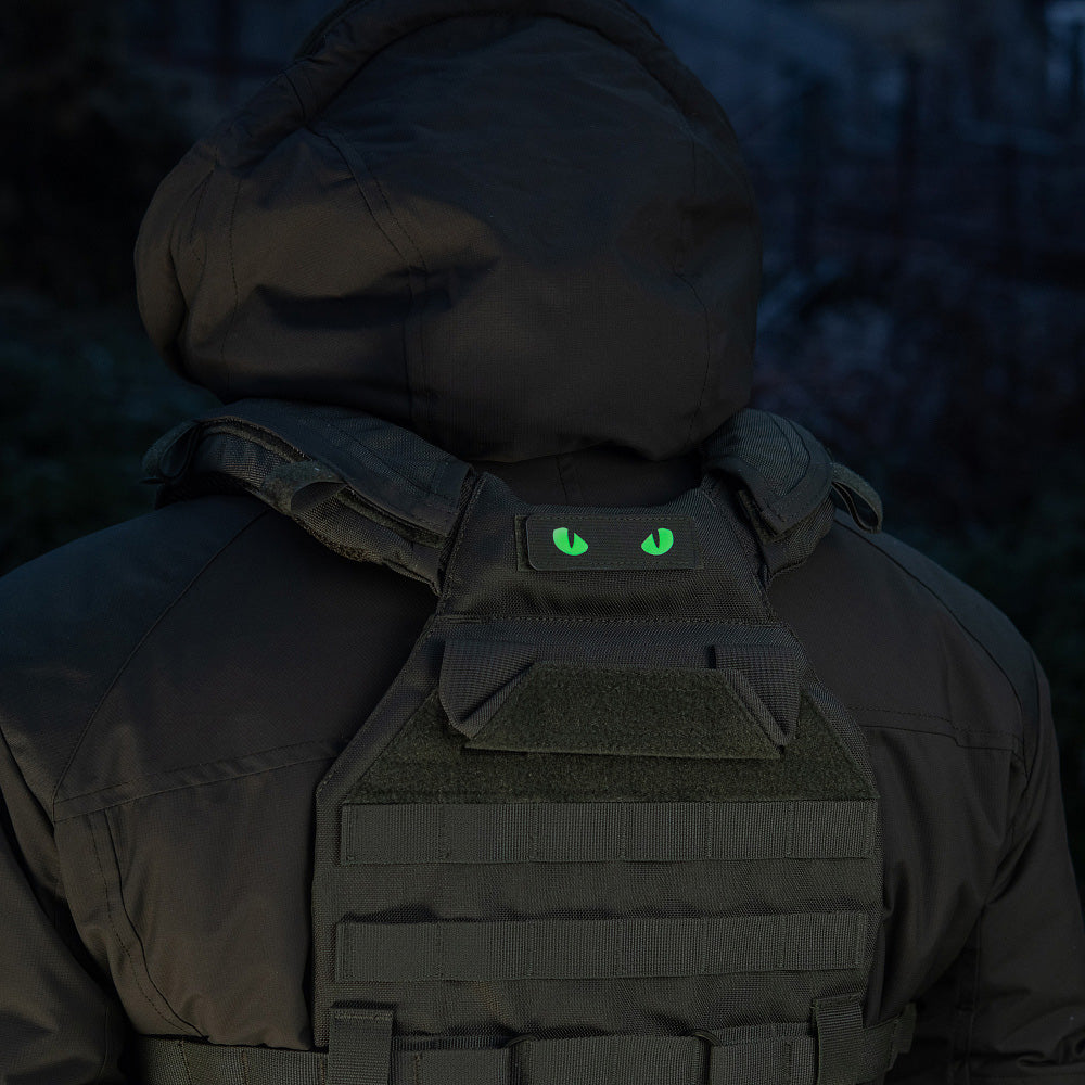 M-Tac patch Cat Eyes Laser Cut Ranger Green/gid