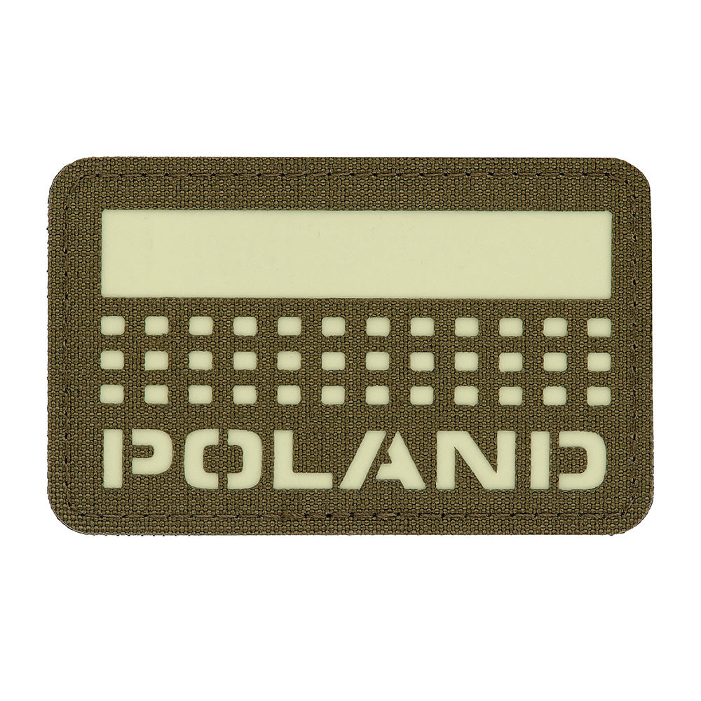 M-Tac patch Poland (med flagga) 50x80 Laser Cut