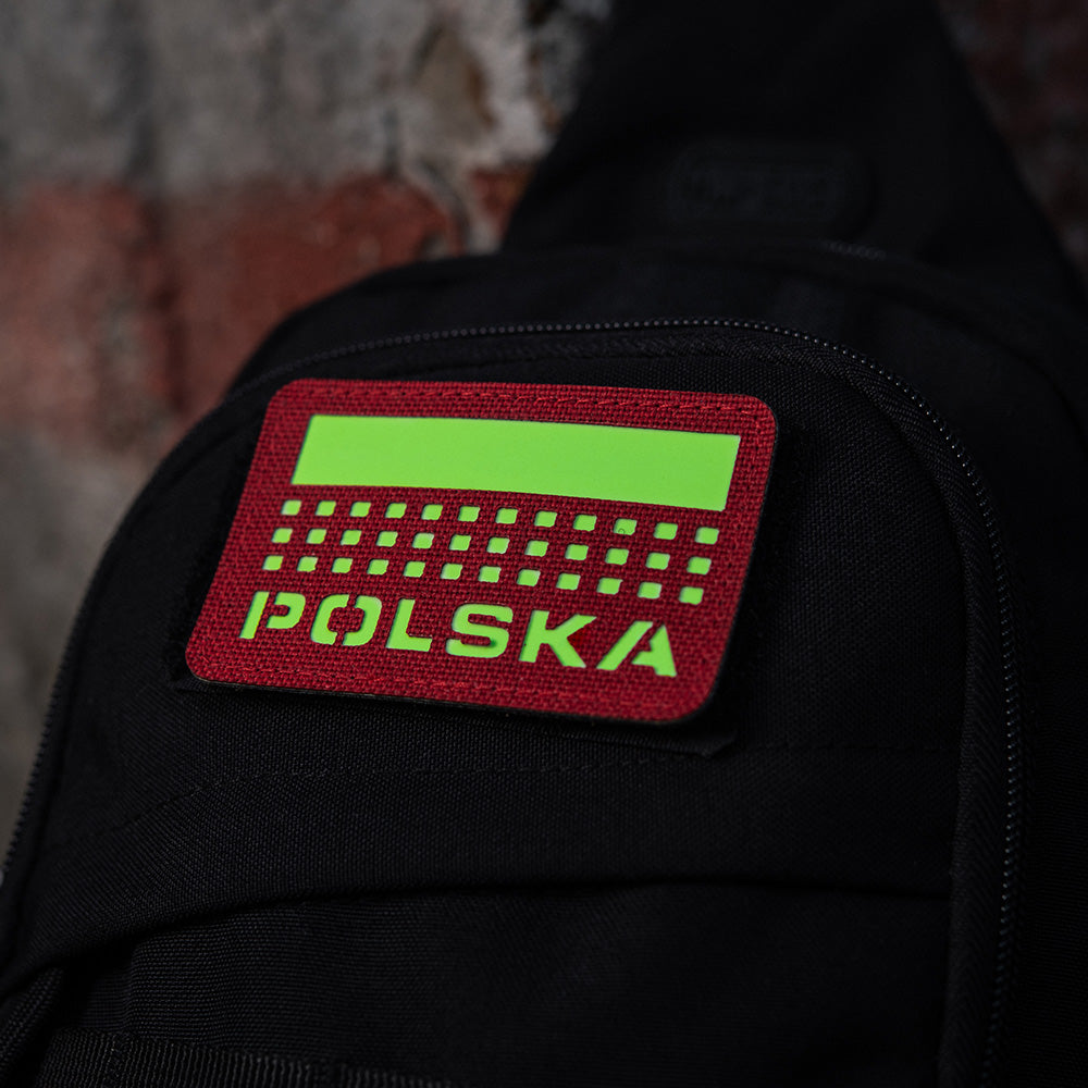 M-Tac patch Poland (med flagga) 50x80 Laser Cut