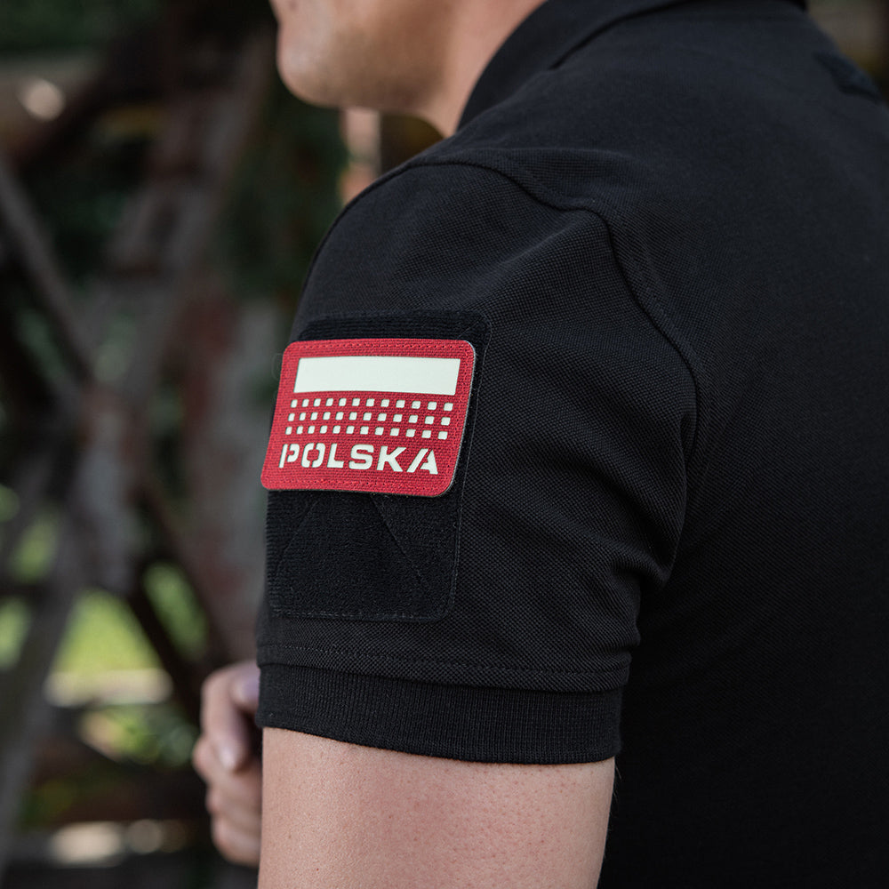 M-Tac patch Poland (med flagga) 50x80 Laser Cut