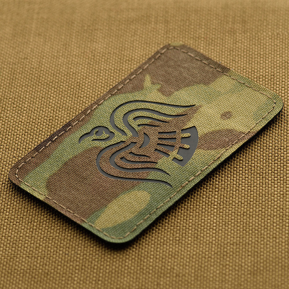 M-Tac patch Raven banner Laser Cut Multicam/Black
