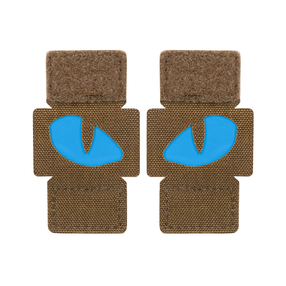 M-Tac patch Tiger Eyes Laser Cut (par) Ranger Green/Blue/GID