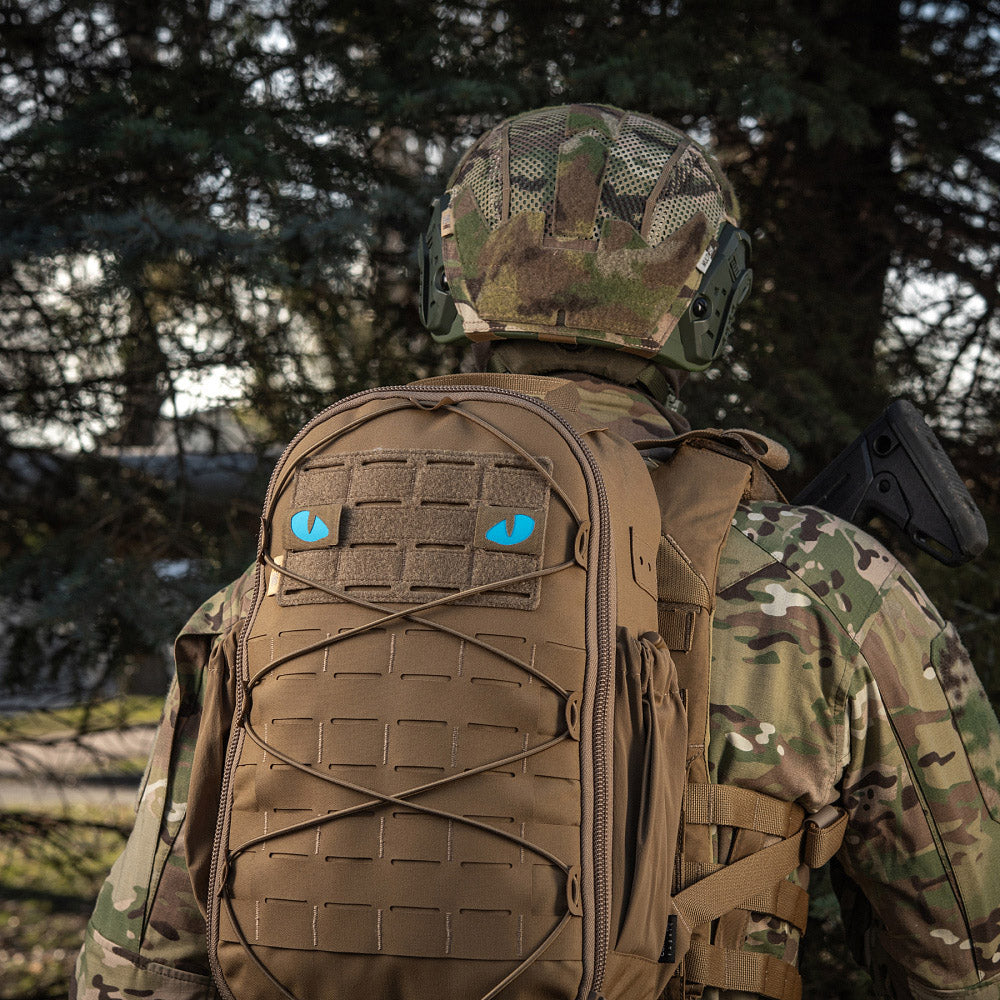 M-Tac patch Tiger Eyes Laser Cut (par) Ranger Green/Blue/GID
