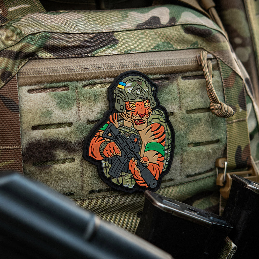 M-Tac patch Tiger Green tejp PVC