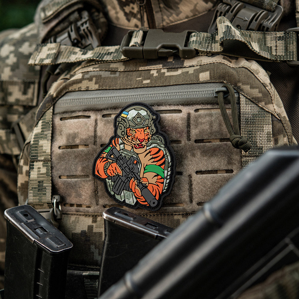 M-Tac patch Tiger Green tejp PVC