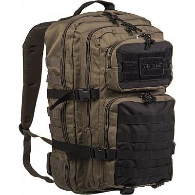 Mil-Tec - US Assault Pack Large 36L Rygsæk // Olivengrøn / Sort-1-XtraGrej