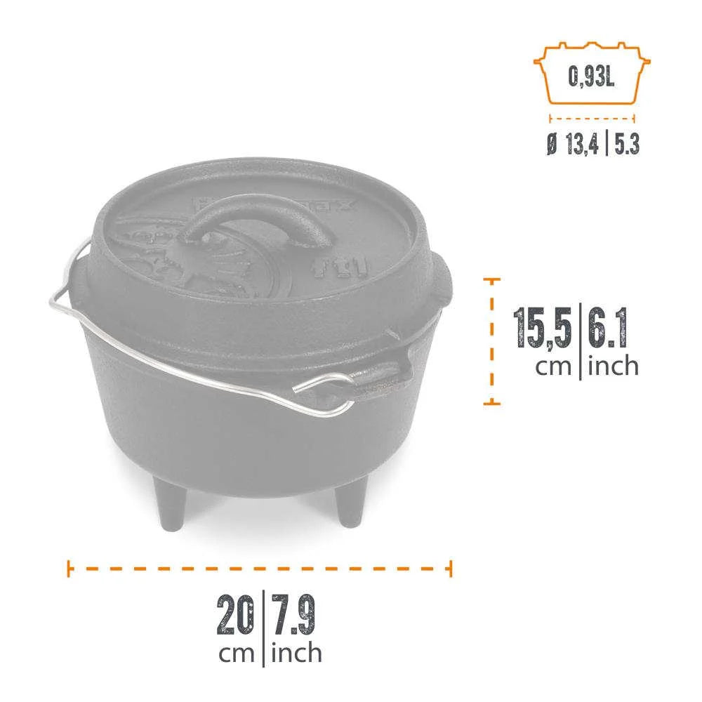 Petromax - Dutch Oven ft1 Støbejernsgryde (1L)-3-XtraGrej