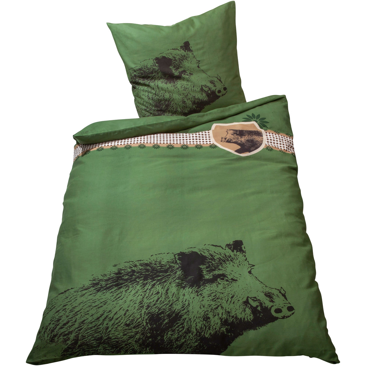 Parforce Traditional Hunting - Sänglinne i fin flanell med vildsvinskulting