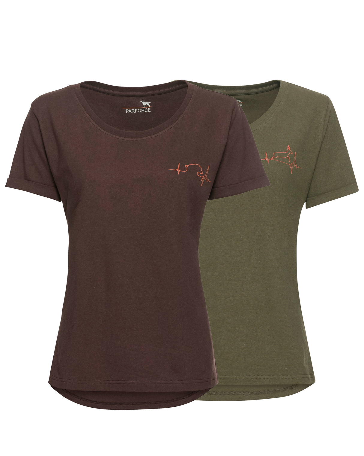 Parforce - Set med 2 T-shirts för damer Heartbeat