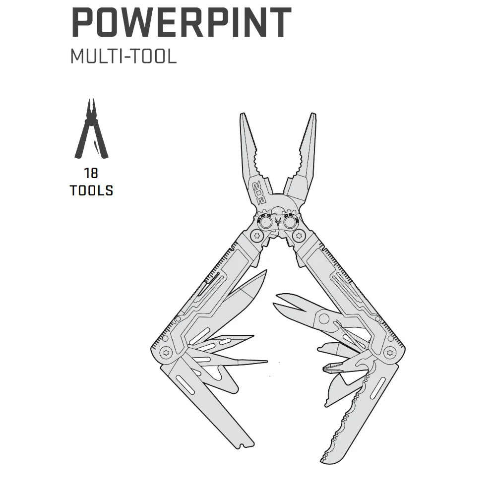 SOG Knives - PowerPint Multi-Tool // Stål-13-XtraGrej