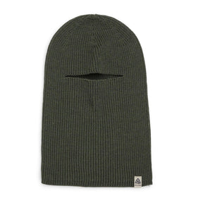 Aclima - Flat Knit Balaclava Hat // Olivengrøn fra Aclima - billede nr. 1 hos GrejFreak.dk