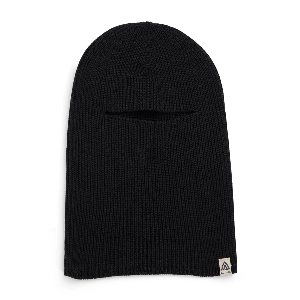 Aclima - Flat Knit Balaclava Hat // Sort fra Aclima - billede nr. 1 hos GrejFreak.dk