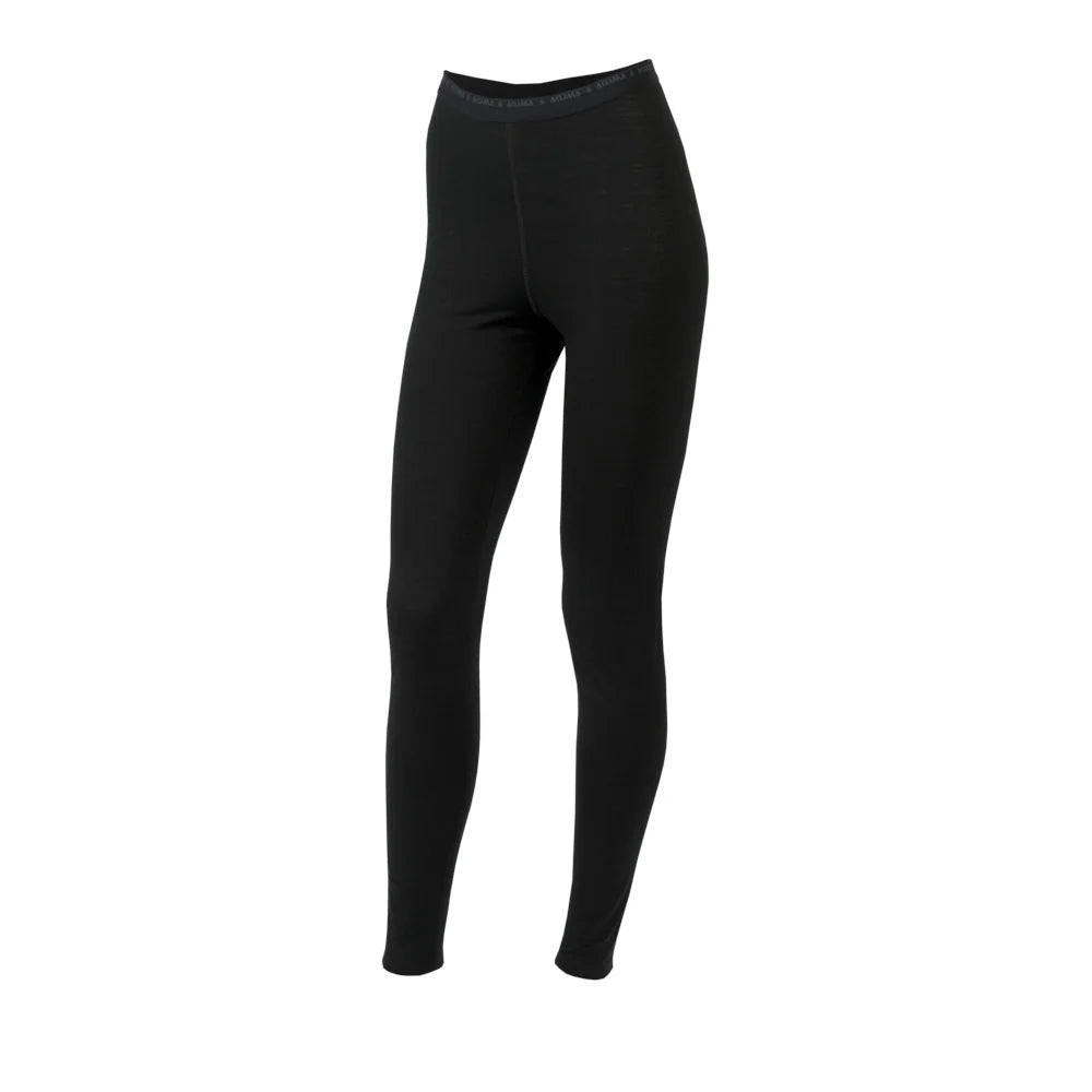 Aclima - LightWool 140 Lange Dame Underbukser // Sort-1-XtraGrej