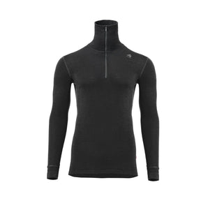 Aclima - WarmWool Herre Polo // Sort-1-XtraGrej