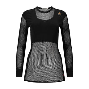 Aclima - WoolNet 120g Dame Crew Neck Uldtrøje // Sort-1-XtraGrej