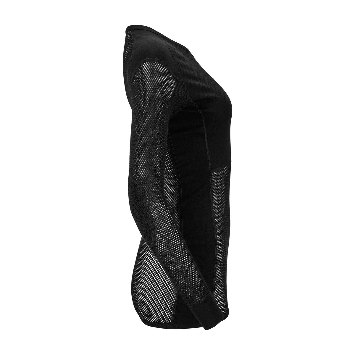 Aclima - WoolNet 120g Dame Crew Neck Uldtrøje // Sort-2-XtraGrej
