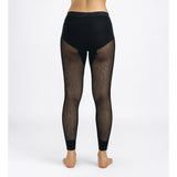 Aclima - WoolNet 120g Dame Lange Underbukser // Sort-6-XtraGrej