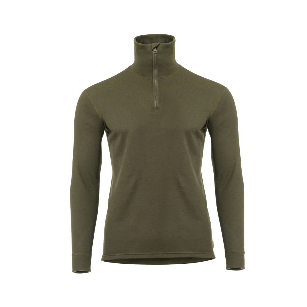 Aclima - WoolTerry 220g Herre Polo // Olivengrøn-1-XtraGrej
