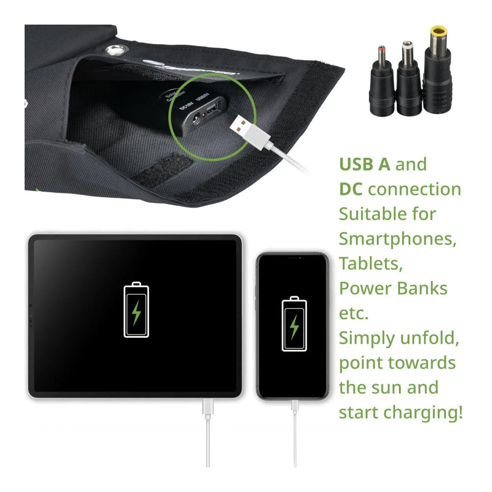 Bresser - Mobile Solar Solcellepanel 21W-3-XtraGrej
