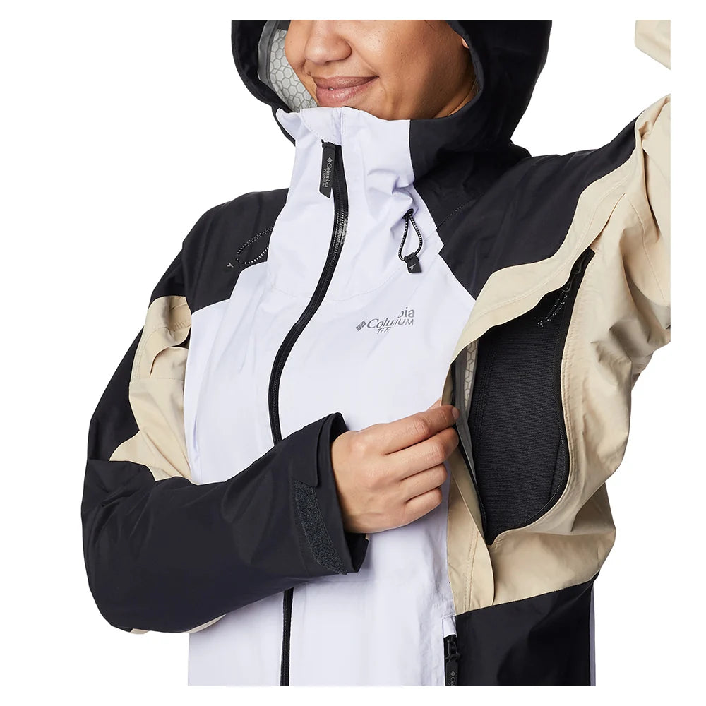Columbia - Mazama Trail Dame Skaljakke // Hvid/Sort-4-XtraGrej